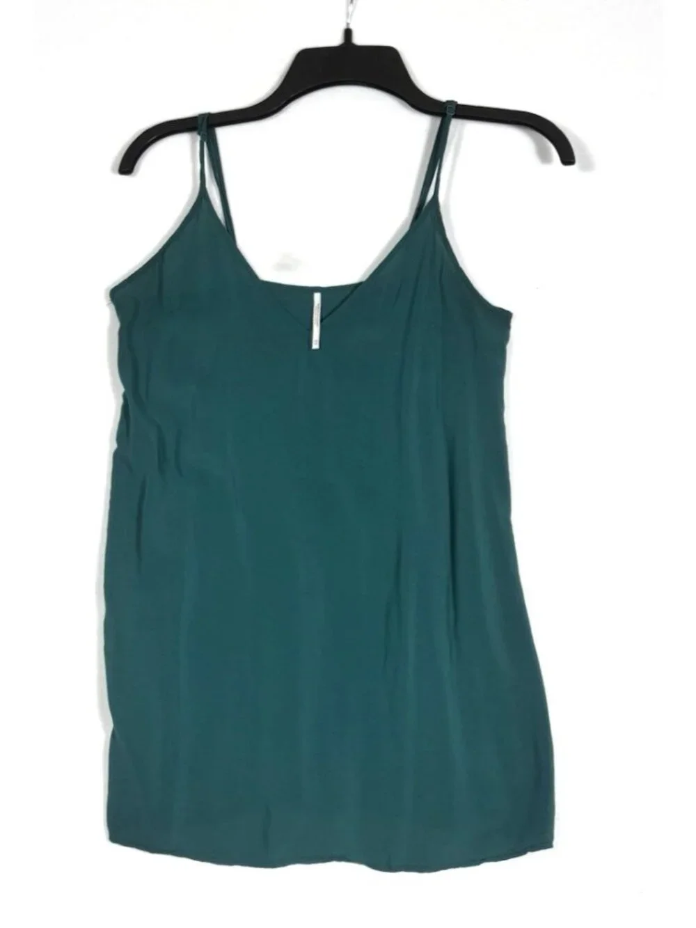 Free People XS Alexa Green Blue Plaid Tunic Mini Dress Camisole Boho Long Sleeve